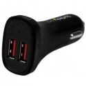 StarTech.com Cargador de Coche USB de Dos Puertos - 24W / 4,8A - Negro USB2PCARBKS