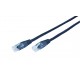 Cable UTP moldeado 1m Negro PP12-1M/BK
