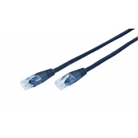Cable UTP moldeado 1m Negro PP12-1M/BK