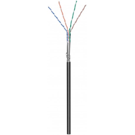 Wentronic 57296 100m Cat5e SF/UTP (S-FTP) Negro 57296
