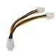 Nanocable CABLE ALIM. 4PIN/H-4+4PIN/M 15CM 10.19.1401