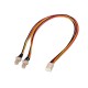 Nanocable 10.19.0801 Interno 0.3m Molex (3-pin) 2 x Molex (3-pin) Negro, Rojo, Amarillo