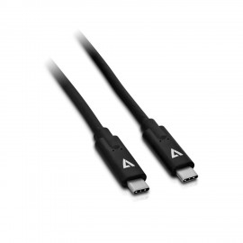 V7 USB a USB-C-C Cable 2m Negro V7UCC-2M-BLK-1E