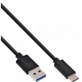 InLine 35712 2m USB A USB C Negro 35712