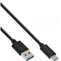 InLine 35712 2m USB A USB C Negro 35712