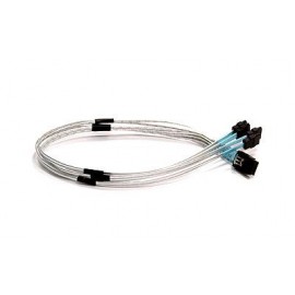 Supermicro IPASS to 4 SATA Cross-over Cable, 50cm, Pb-free 0.5m SATA Plata cable de SATA CBL-0116L