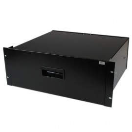 StarTech.com Cajon MetÃ¡lico Acero Negro 4U 19in Pulgadas para montar en Armario Rack Bastidor 4UDRAWER