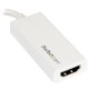StarTech.com Adaptador GrÃ¡fico USB-C a HDMI - Conversor de VÃ­deo USB 3.1 Type-C a HDMI - Blanco CDP2HDW