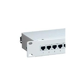 Equip Patch Panel 19'' Cat.6-/Class E 16-Port, 1 U, light-grey 326316