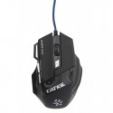 Catkil Alpha USB ?ptico 2400DPI Ambidextro Negro rat?n CTK024