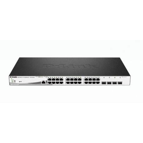 D-LINK DGS-1210-28MP 24P GIGA (24P POE 370W) + 4P GIGA COMBO RACK DGS-1210-28MP