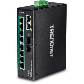 Trendnet TI-PG102 No administrado Gigabit Ethernet (10 100 1000) (PoE) Negro switch
