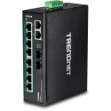 Trendnet TI-PG102 No administrado Gigabit Ethernet (10 100 1000) (PoE) Negro switch