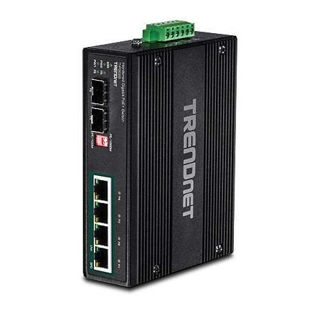Trendnet TI-PG62B No administrado L2 Gigabit Ethernet (10 100 1000) (PoE) Negro switch