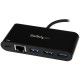 StarTech USB-C de Red Ethernet con Hub de 3 Puertos USB 3.0 y Entrega de Potencia US1GC303APD