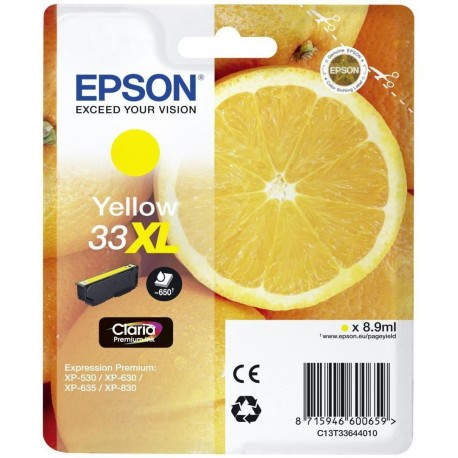 Epson C13T33644022 8.9ml 650p?ginas Amarillo