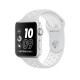 APPLE WATCH NIKE  42MM CON CAJA ALUMINIO PLATA Y CORREA NIKE SPORT PLATINO PURO BLANCA - MQ192QL A