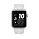 APPLE WATCH NIKE  42MM CON CAJA ALUMINIO PLATA Y CORREA NIKE SPORT PLATINO PURO BLANCA - MQ192QL A