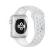 APPLE WATCH NIKE  42MM CON CAJA ALUMINIO PLATA Y CORREA NIKE SPORT PLATINO PURO BLANCA - MQ192QL A