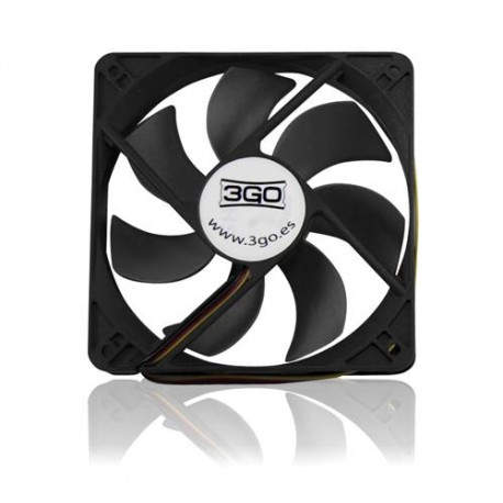 3GO VENTILADOR 12CM NEGRO FAN12BK