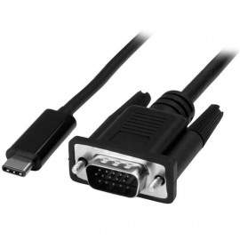 StarTech Cable Adaptador Conversor USB-C a VGA - 2m - 1920x1200 CDP2VGAMM2MB
