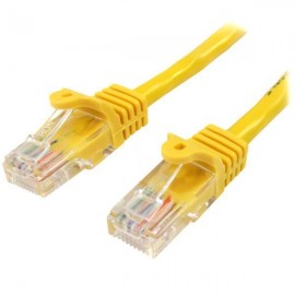 StarTech Cable de Red de 0,5m Amarillo Cat5e Ethernet RJ45 sin Enganches 45PAT50CMYL