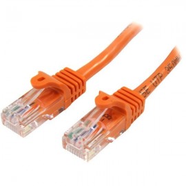 StarTech Cable de Red de 0,5m Naranja Cat5e Ethernet RJ45 sin Enganches 45PAT50CMOR