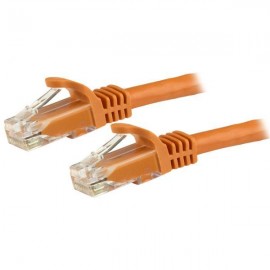 StarTech Cable de Red de 0,5m Naranja Cat6 UTP Ethernet Gigabit RJ45 sin Enganches N6PATC50CMOR