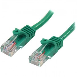 StarTech Cable de Red de 0,5m Verde Cat5e Ethernet RJ45 sin Enganches 45PAT50CMGN