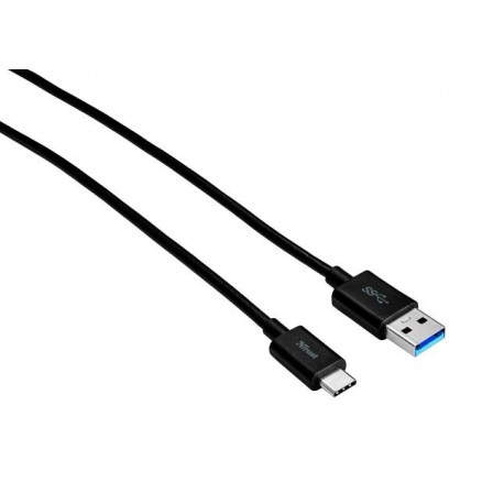 Trust CABLE USB 3.1 URBAN REVOLT CONECTORES TIPO C Y A 1 METRO - NEGRO 21175