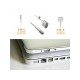 APPROX CARGADOR APPUAAPL PARA MACBOOK CONECTOR TIPO L - BOT?N SELECCI?N POTENCIA 45 60 85W - USB 5V 2.1A