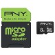 PNY SDMICRO 8GB CL10 Performance 50Mb s SDU8GBPER50-EF