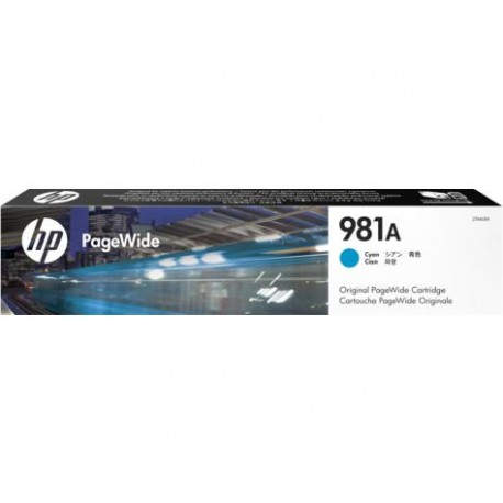HP 981A Cyan Original PageWide Cartridge Cartucho 6000pÃ¡ginas Cian J3M68A