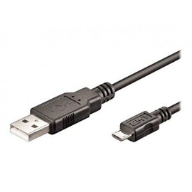 Ewent EW-UAB-010-MC 1m Micro-USB A USB A Negro cable USB
