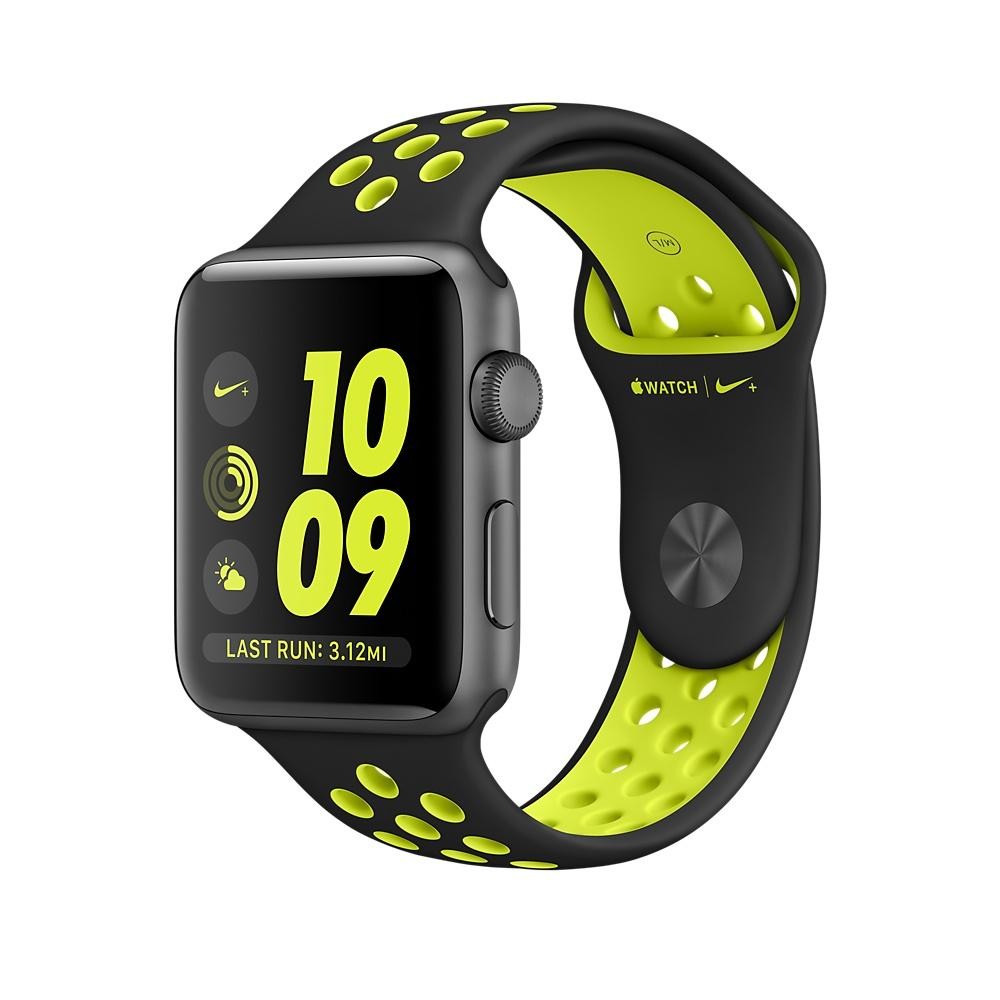 letra transmitir Acurrucarse Apple Watch Nike+, 42mm Space Grey Aluminium Case with Black Volt Nike  Sport Band MP0A2QL/A - ProComponentes