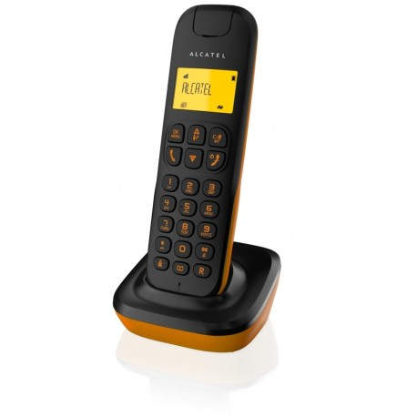 ALCATEL D135 DECT Identificador de llamadas Negro, Naranja 3700601414424