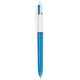 BIC 889969 Clip-on retractable ballpoint pen Negro, Azul, Verde, Rojo 12pieza(s) bol?grafo