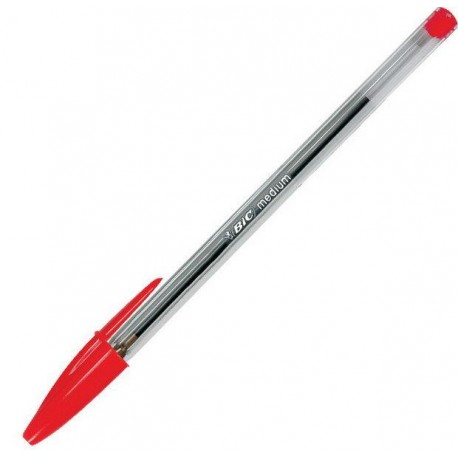 BIC Cristal Medium Stick ballpoint pen Medio Rojo 50pieza(s) 8373619