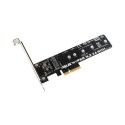 TARJETA ASUS PCI-E HYPER M.2 X4 MINI CARD 32Gbit ( TARJETA PCI PARA MONTAR UN SSD M.2 MULTIPLICANDO SU VELOCIDAD )
