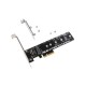 TARJETA ASUS PCI-E HYPER M.2 X4 MINI CARD 32Gbit ( TARJETA PCI PARA MONTAR UN SSD M.2 MULTIPLICANDO SU VELOCIDAD )