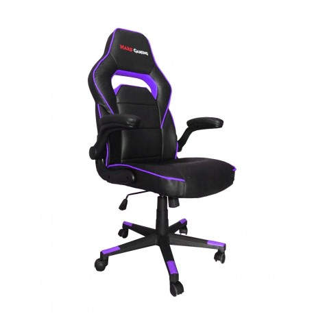SILLA GAMER  MARS GAMING MGC117BP COLOR NEGRO LILA