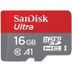 SANDISK ULTRA ANDROID MICROSDHC 16GB + SD ADAPTER + MEMORY ZONE APP SDSQUAR-016G-GN6MA