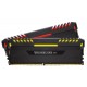 CORSAIR DDR4 16GB 2X8GB PC 3000 VENGEANCE BLACK RGB CMR16GX4M2C3000C16