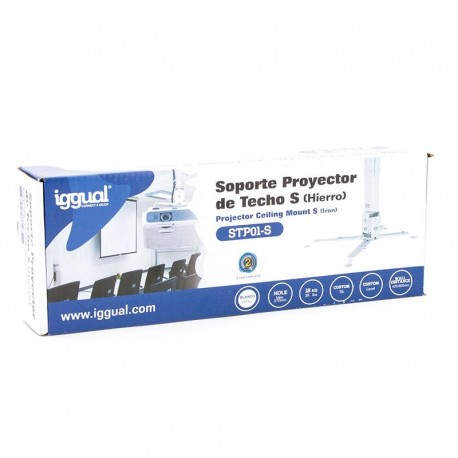 IGGUAL STP01-S Soporte proyector techo S Hierro IGG314692