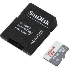 SANDISK SDXC SD MICRO ADAP 64GB SDSQUNS-064G-GN3MA