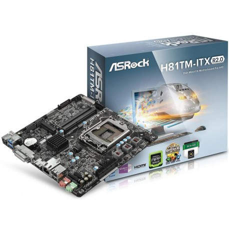Asrock H81TM-ITX. Socket 1150. Thin Mini-ITX. 90-MXGVM0-A0UAYZ