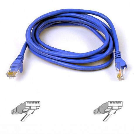 Cable de red Belkin A3L980B02M-BLUS - Categoría 6 - 2,13 m - 1 x RJ-45 Macho - 1 x RJ-45 Macho - Cable de conexión - Azul