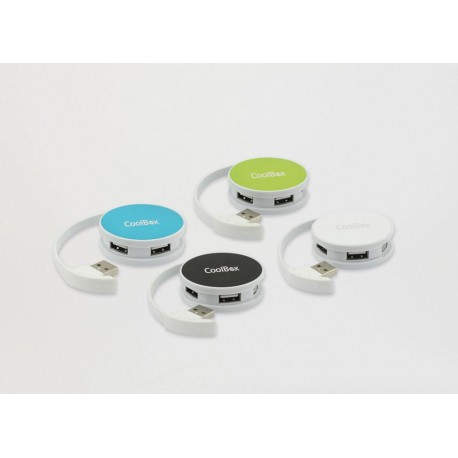 COOLBOX HUB 4 PTOS USB2.0 SMART BLANCO COO-HU24SC-2