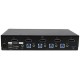 StarTech.com Switch Conmutador KVM de 4 Puertos DisplayPort 4K con USB 3.0