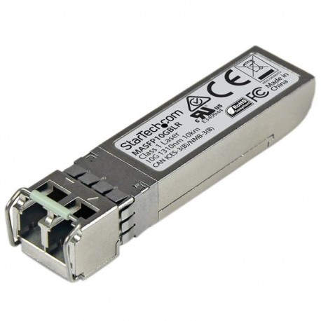 StarTech.com Transceptor de Fibra SFP+ 10GBase-LR Compatible Cisco Meraki MA-SFP-10GB-LR Mini GBIC Mono LC 10km DDM MASFP10GBLR